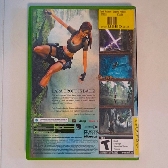 Xbox Lara Croft Tomb Raider Legand Video Game - Picture 2 of 5